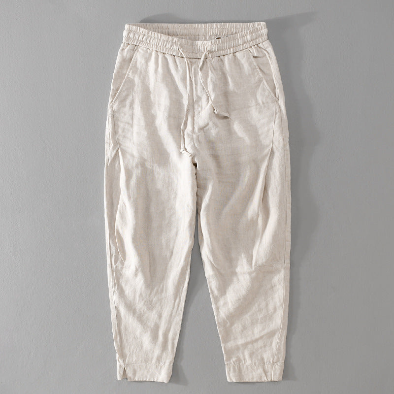 Summer Menswear Loose Linen Pants