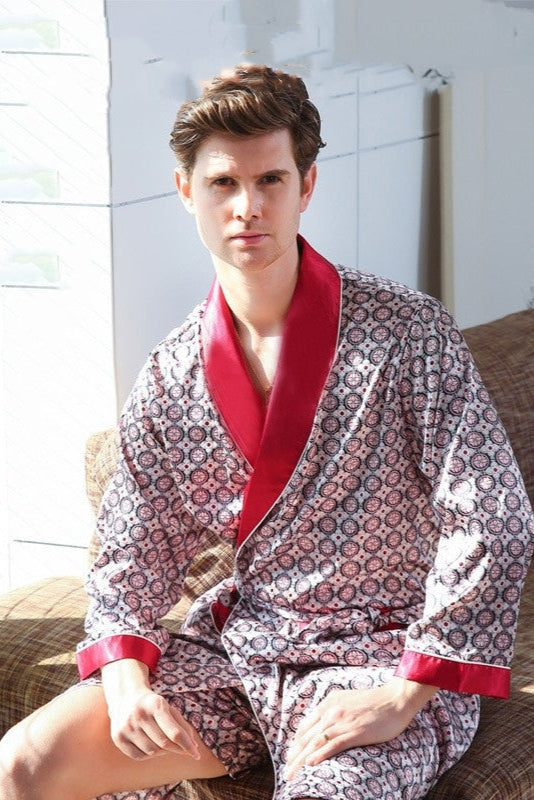 Men's Loose And Comfortable Printed Pajamas Loungewear