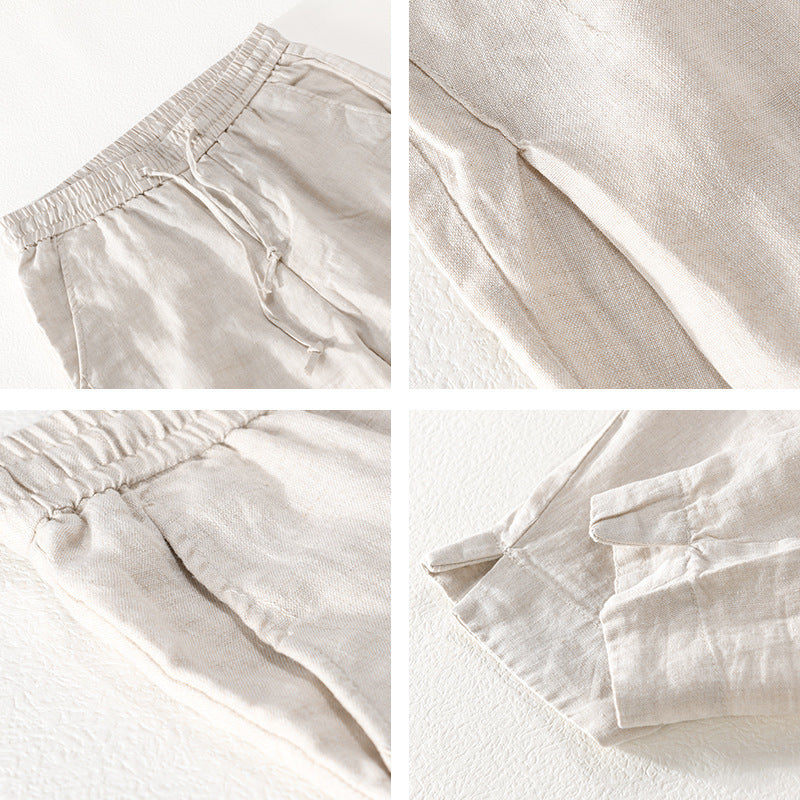 Summer Menswear Loose Linen Pants